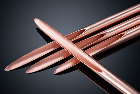 Seamless copper pipe for electric conduction: The future of electrical wiring.