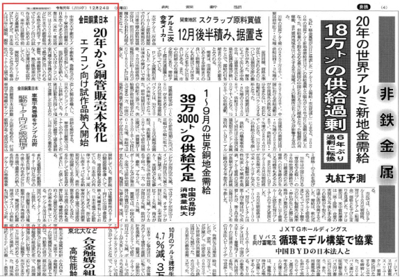 Famous Japanese Media Special Report: Jintian Copper Develops International Markets With High-quality Products Famous Japanese Media Special Report: Jintian Copper Develops International Markets With High-quality Products